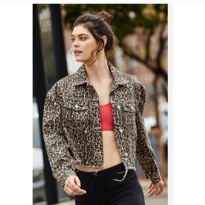 Free People Leopard Print Jacket